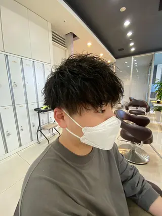 ショート パーマ メンズ メンズサロン/戸塚駅 東口3分/冨田大輝のヘアスタイル