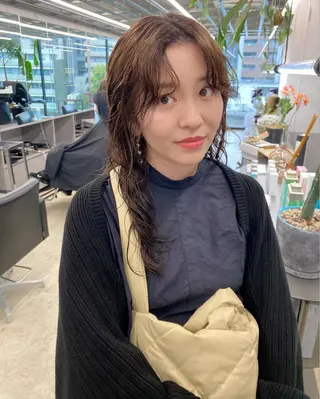 セミロング パーマ 似合わせカット レイヤー/ボブのヘアスタイル