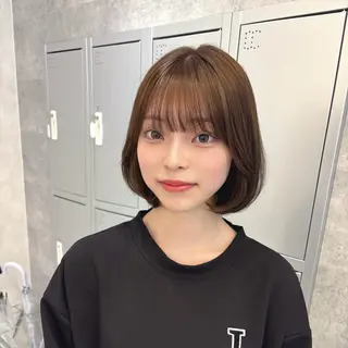ミディアム 韓国風×髪質改善 ゆりのヘアスタイル