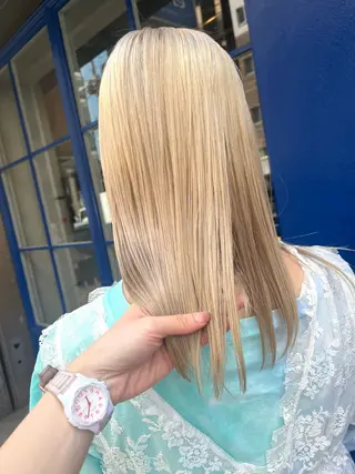 ロング カラー tomoka 推しカラーのヘアスタイル