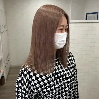 セミロング カラー CHEMIR所属・安田 萌菜のヘアスタイル