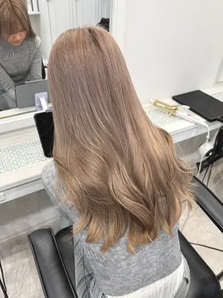 ロング カラー ヘアアレンジ SALOWIN京都河原町Suite店所属・外国人風レイヤー/ ハイトーンSHUのヘアスタイル