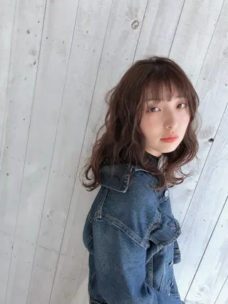 ロング 1%【横浜】 髪質改善&ケアカラーのヘアスタイル