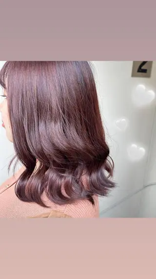 ミディアム カラー エクステ指名数 No.1💖ゆい🌈のヘアスタイル