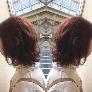 ミディアム カラー 柴田 祐輔のヘアスタイル