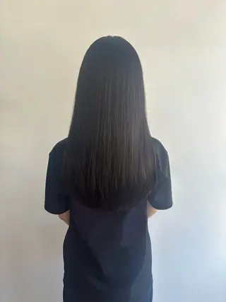 ロング よしなり あみのヘアスタイル