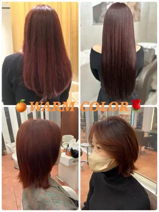 カラー ヘアアレンジ 透明感✨️艶カラー 井戸大喜のヘアスタイル