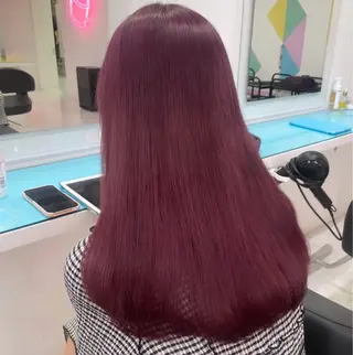 ロング カラー ガーリー♡女の子っぽ ヘア♡ピンクカラー♡のヘアスタイル