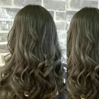 パーマ カラー ネイル ヘアアレンジ セミロング Beauty＆Relaxation MEGUMI所属・MEGUMI megumiのヘアスタイル