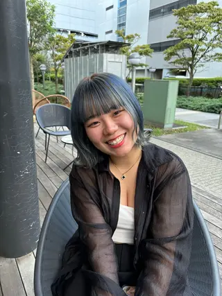 ミディアム カラー ヘアアレンジ 加藤 愛実のヘアスタイル