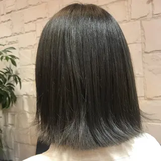 ミディアム カラー 🥛洒落髪小顔cut なら龍崎🥛のヘアスタイル