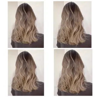 ミディアム カラー 京都大人女性ショート 徒歩1分/秋山のヘアスタイル