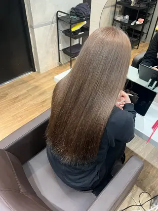 ロング カラー AIRI/難波/ ハイトーン/髪質改善のヘアスタイル