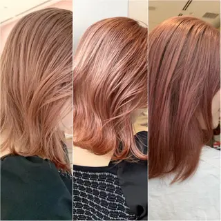 ミディアム カラー レイヤー専門家 ダブルカラー修のヘアスタイル