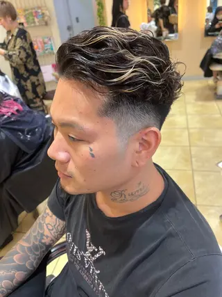 ショート パーマ メンズ メンズパーマ特化 外山　健太のヘアスタイル