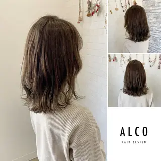 ミディアム カラー ワタイショウタ 髪質改善✨眉毛サロンのヘアスタイル