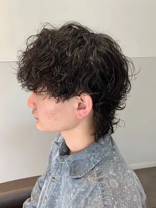メンズ テラス阿倍野店所属・メンズパーマ職人馬場 和哉のヘアスタイル