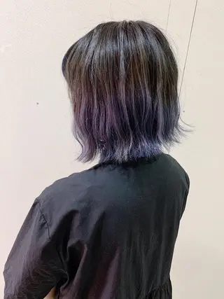 ミディアム カラー ケアブリーチ /髪質 改善/古橋圭史郎のヘアスタイル