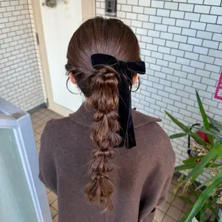 ロング ヘアアレンジ 褒められヘアメイク /‎ボブ女子🐶みおのその他イメージ