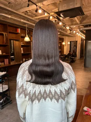 ミディアム カラー the BRIDGE 加藤みのりのヘアスタイル