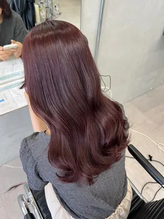 ロング カラー 吉田 夢のヘアスタイル