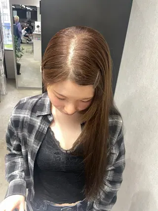 ロング カラー ブレンバイドット所属・ニュアンスカラー/ 🫧レミ(坊主)のヘアスタイル