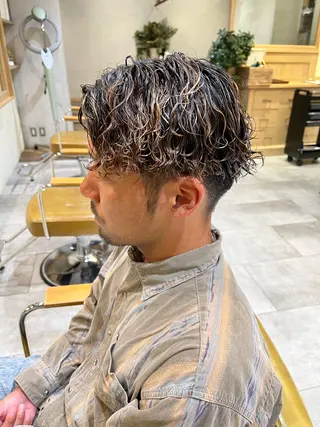 カラー パーマ メンズ CANAAN hair salon 表参道店所属・🌿‬ナチュラルヘア /パーマ/蒼真🍃のヘアスタイル