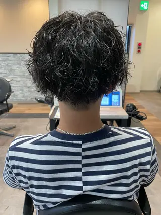 ショート パーマ メンズ PROGRESS‣‣ 福澤 可音🐯🐝のヘアスタイル