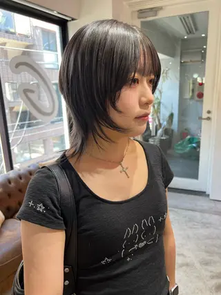 ミディアム 💥ウルフカット デザインあんな💥のヘアスタイル