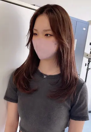 ロング モテるブラウンカラー の達人Tomoyaのヘアスタイル