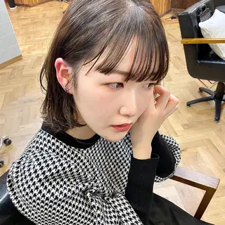 ミディアム カラー パーマ ヘアアレンジ メンズ キッズ ネイル マツエク・マツパ tatsumi/ボブ ウルフ/レイヤーのヘアスタイル