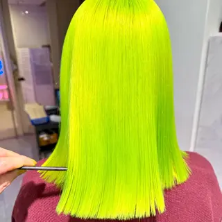 ミディアム カラー 渋谷🎨ハイトーン× エクステ🎨レンのヘアスタイル