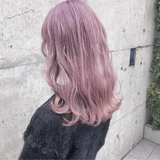 ロング カラー ヘアアレンジ メンズ キッズ 💟Chloe原宿店 🩶ハイトーンのヘアスタイル