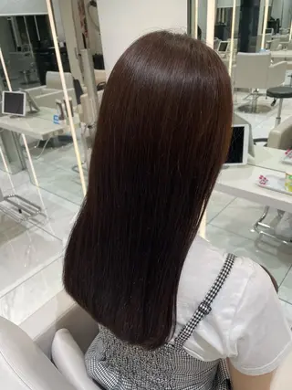 ロング カラー HARUKI MINATO Japan FUKUOKA所属・秋屋 美々梨のヘアスタイル