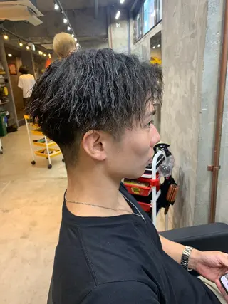 パーマ メンズ ⚡️メンズパーマ特化 mens支持◎/忠地のヘアスタイル