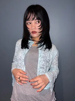 セミロング カラー ボブカット Niina🩰のヘアスタイル