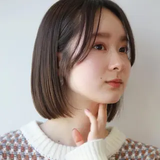 ショート カラー 🌱小顔ヘア/ボブ ミディアム/双葉🌱のヘアスタイル