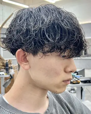 パーマ メンズ GLOP HOMME 店長　アオトのヘアスタイル