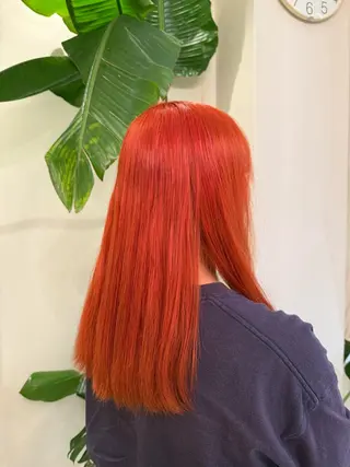 ロング カラー 森岡 砂羽のヘアスタイル