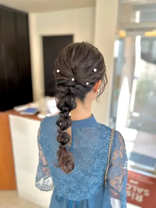 ヘアアレンジ 似合わせヘアメイク 💐オダギリチアキのヘアスタイル