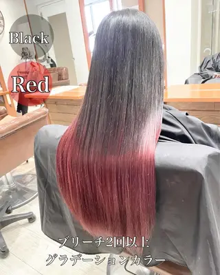 ロング カラー ACROあべの店所属・艶カラー/インナー /グラデ/大西小百合のヘアスタイル