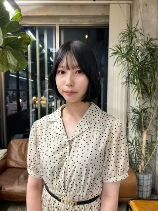 ミディアム カラー 小川真歩/パーマ /暖色オリーブのヘアスタイル