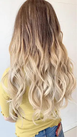 ロング カラー パーマ ヘアアレンジ メンズ 川上 有香のヘアスタイル