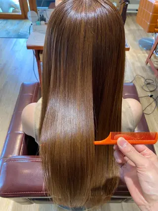 ロング カラー パーマ I-CON所属・髪質改善/美髪のプ口 中島みきのヘアスタイル