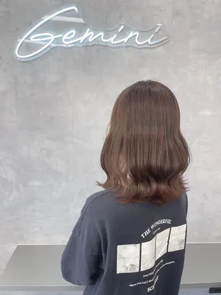 ミディアム カラー Gemini代表 Maedaのヘアスタイル