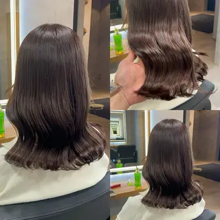 セミロング カラー ヘアアレンジ ブリーチなしの達人 🌈KAITOのヘアスタイル