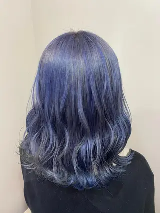 ミディアム ブリーチ毛対応酸性 ストレート🌈サキのヘアスタイル