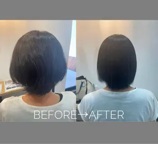 ショート ルプラボウ りく/艶カラーのヘアスタイル