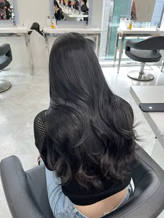 ロング カラー 表参道/透明感カラー /暗髪/ジュキヤのヘアスタイル