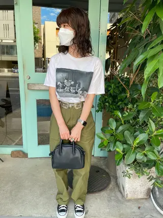 セミロング パーマ パーマ/レイヤー 岩山丈一郎のヘアスタイル